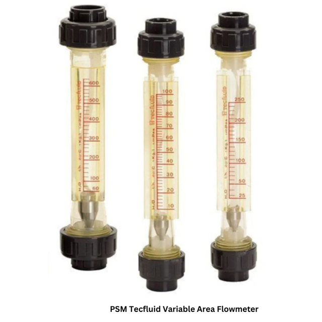 Tecfluid Plastic Tube Variable Area Flowmeter PSM Series