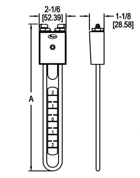 Dwyer Slack Tube U-Tube Manometer – Fluid Filled
